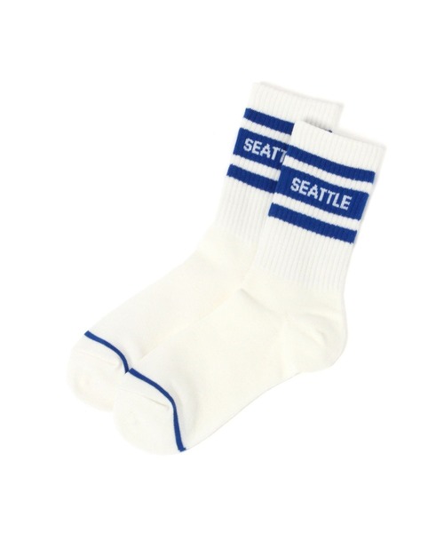 BAYFLOW（ベイフロー）の「[コーディネートのポイントに♪]ラインロゴソックス(KIDS)（ソックス/靴下・キッズ・ブラック/ブルー/レッド・L/M）」の10枚目の写真