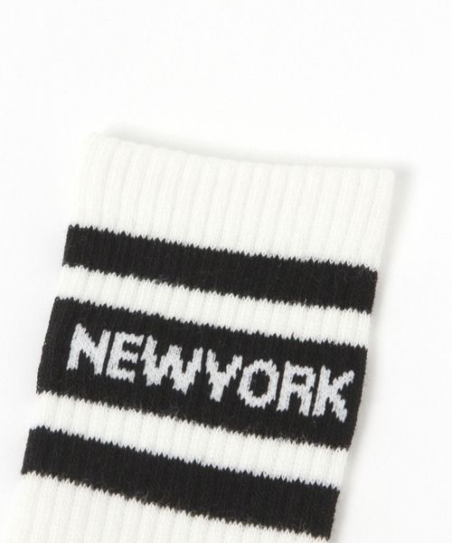 BAYFLOW（ベイフロー）の「[コーディネートのポイントに♪]ラインロゴソックス(KIDS)（ソックス/靴下・キッズ・ブラック/ブルー/レッド・L/M）」の9枚目の写真