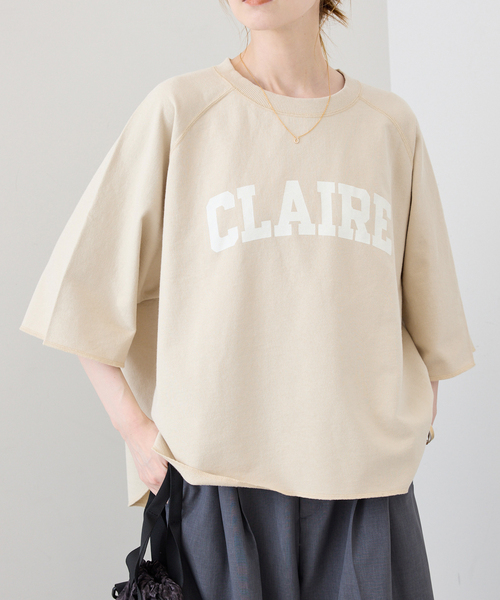 SLOBE IENA(スローブイエナ)の「ミニ裏毛オーバーサイズプルオーバー(スウェット・レディース・ライトグレー/スカイブルー/ベージュ・FREE)」の19枚目の写真