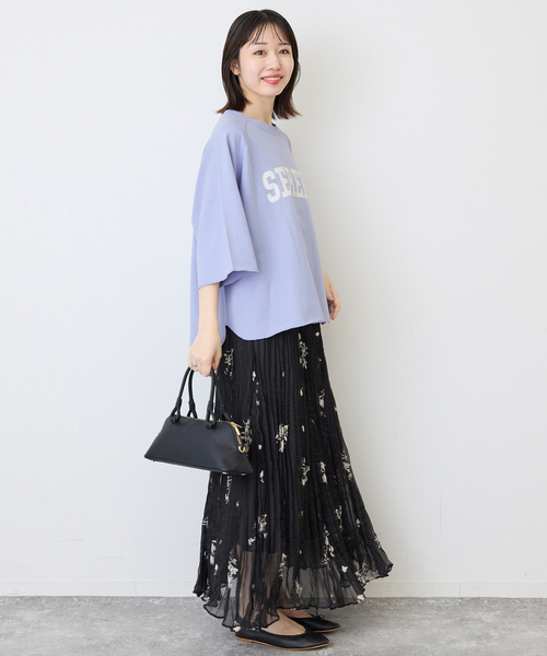SLOBE IENA(スローブイエナ)の「ミニ裏毛オーバーサイズプルオーバー(スウェット・レディース・ライトグレー/スカイブルー/ベージュ・FREE)」の11枚目の写真