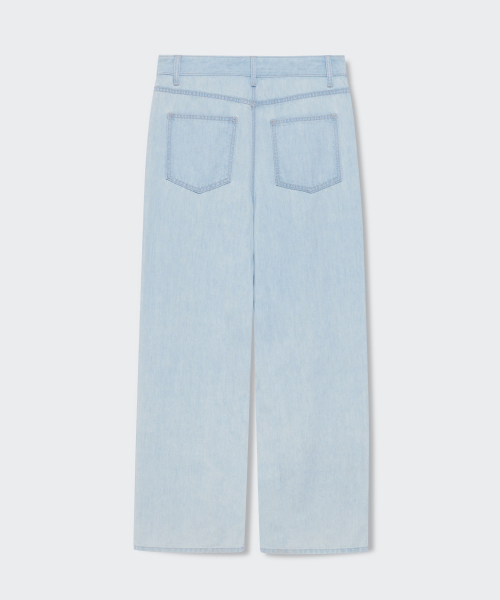 MUSINSA STANDARD WOMAN（ムシンサスタンダードウーマン）の「ウィメンズテンセルワイドデニムパンツ[アイスインディゴ]（デニムパンツ・レディース・その他・24/25/26/27/28/29/30）」の5枚目の写真