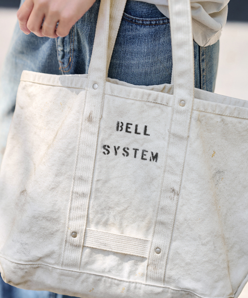 FRAMeWORK（フレームワーク）の「BELL SYSTEM キャンバスツールバッグSロング（トートバッグ・レディース・ホワイト系その他・FREE）」の14枚目の写真