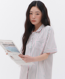 OFFHOUR（オフアワー）の「ジャイプール 半袖パジャマセット（ルームウェア/パジャマ）」