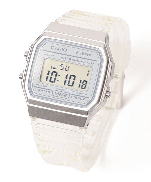 CASIO（カシオ）の「CASIO: F-91WS ウォッチ（デジタル腕時計・メンズ・ライトブルー/ホワイト/ピンク・ONE SIZE）」の2枚目の写真