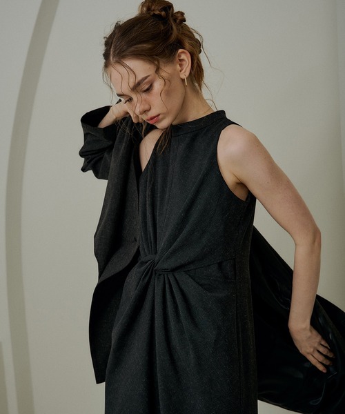Knot design melange dress（ドレス）｜LE'RURE（リルアー）の