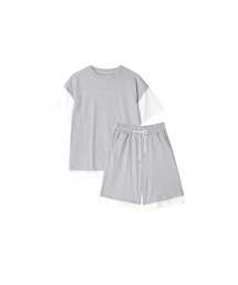 U:UME（ユーム）の「Patchwork Bi-Color Set-Up（セットアップ）」