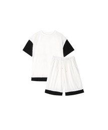 U:UME（ユーム）の「Patchwork Bi-Color Set-Up（セットアップ）」