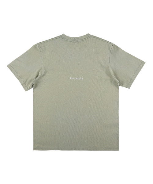 THEWARLD(ザワールド)の「サーキュラーウォルドロゴコットン半袖Tシャツ(グリーン)(Tシャツ/カットソー・メンズ・その他・1/2/3)」の3枚目の写真
