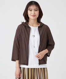 TRANS WORK（トランスワーク）の「【ウォッシャブル・接触冷感・抗菌防臭・防しわ(着用じわ)】リバーフライスパーカー（パーカー）」