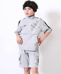 nexchic（ネクシック）の「半袖ハーフジップ＆ハーフパンツ セットアップ(110~150cm)（セットアップ）」