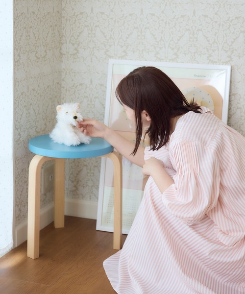 meeny miny(ミーニーマイニー)の「【メゾンテリア】ストライプブラウス(シャツ/ブラウス・レディース・ピンク/ブルー・S-M/M-L)」の8枚目の写真