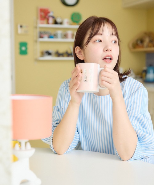 meeny miny(ミーニーマイニー)の「【メゾンテリア】ストライプブラウス(シャツ/ブラウス・レディース・ピンク/ブルー・S-M/M-L)」の15枚目の写真