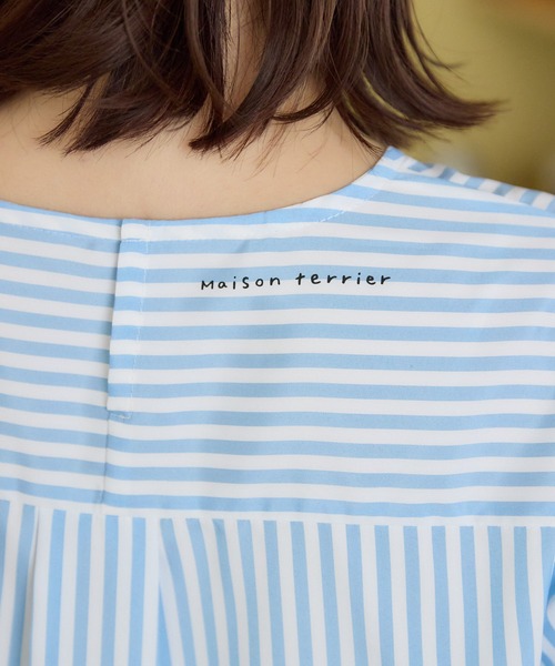 meeny miny(ミーニーマイニー)の「【メゾンテリア】ストライプブラウス(シャツ/ブラウス・レディース・ピンク/ブルー・S-M/M-L)」の19枚目の写真