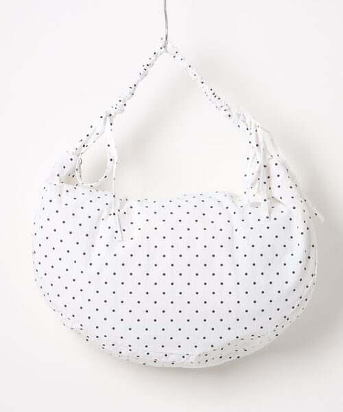 P.V.T(ピーブイティー)の「ギャザーハンドルドットバッグ(ハンドバッグ・レディース・Black/White/Red・F)」の21枚目の写真