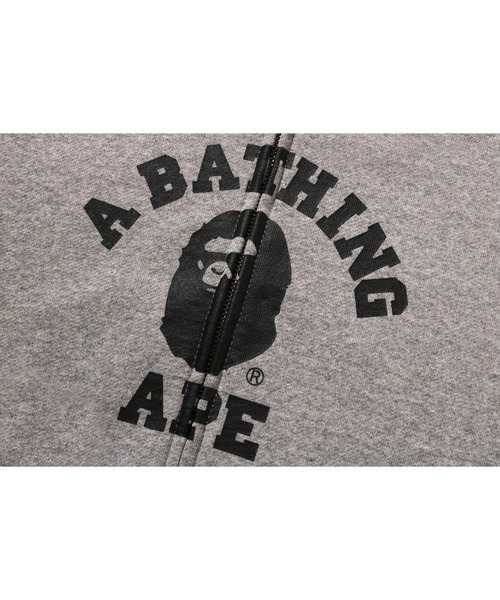 A BATHING APE(アベイシングエイプ)の「COLLEGE ZIP HOODIE(パーカー・レディース・ピンク/アイボリー・MEDIUM/SMALL)」の7枚目の写真