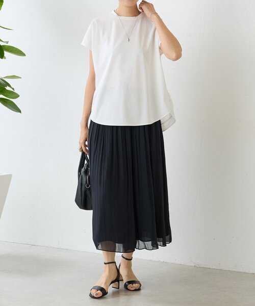 BEARDSLEY(ビアズリー)の「裾チュールキリカエプルオーバー(Tシャツ/カットソー・レディース・ブラック/ホワイト・FREE)」の10枚目の写真