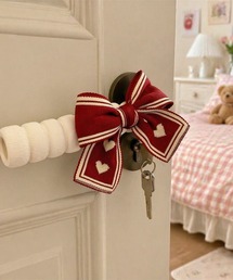 almo（アルモ）の「【Bls】【ZA】【Bling Leads】クラシックリボン ドアノブカバー(BL)（インテリア雑貨）」