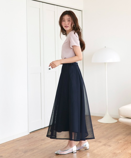 RUIRUE BOUTIQUE(ルイルエブティック)の「洗える ストレッチ | ドレスTシャツ ( ビジュー リボン ) | トップス・Tシャツ・カットソー・半袖Tシャツ・きれいめTシャツ・白Tシャツ(Tシャツ/カットソー・レディース・ブラック/ホワイト/ピンク・L/M)」の17枚目の写真