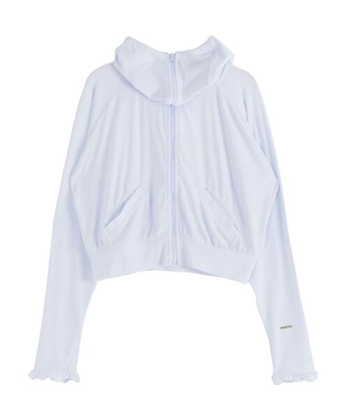 RESEXXY(リゼクシー)の「【UVカット】ベーシックパーカー(Tシャツ/カットソー・レディース・ブラック/ピンク/ホワイト/ブルー・FREE)」の5枚目の写真
