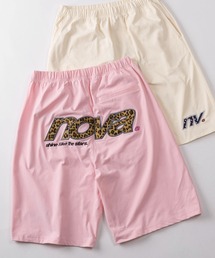 JUNGLE STORM（ジャングルストーム）の「【82】総柄ワッペンロゴ クラウンワッペン カーシブロゴ ショートパンツ/ハーフパンツ/ユニセックス/レディース/メンズ【セットアップ可能】（その他パンツ）」