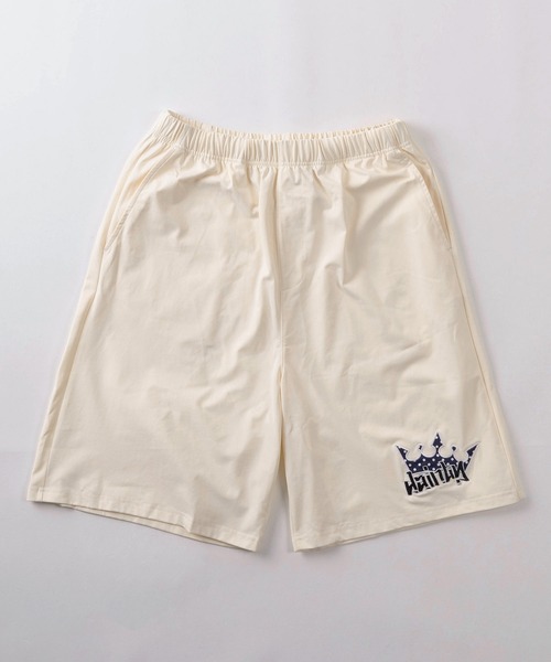 SlashDate(スラッシュデイト)の「【82】総柄ワッペンロゴ クラウンワッペン カーシブロゴ ショートパンツ/ハーフパンツ/ユニセックス/レディース/メンズ【セットアップ可能】(その他パンツ・メンズ・ホワイト系1/ホワイト系2/ブラック系2/ピンク系1/ピンク系2/ブラック系1/ホワイト系3/ブラック系3/ピンク系3・M/L)」の22枚目の写真