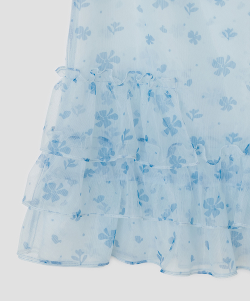 TYPESERVICE（タイプサービス）の「Mesh Ruffled Layered Dress [Blue]（ワンピース・レディース・その他・FREE）」の5枚目の写真