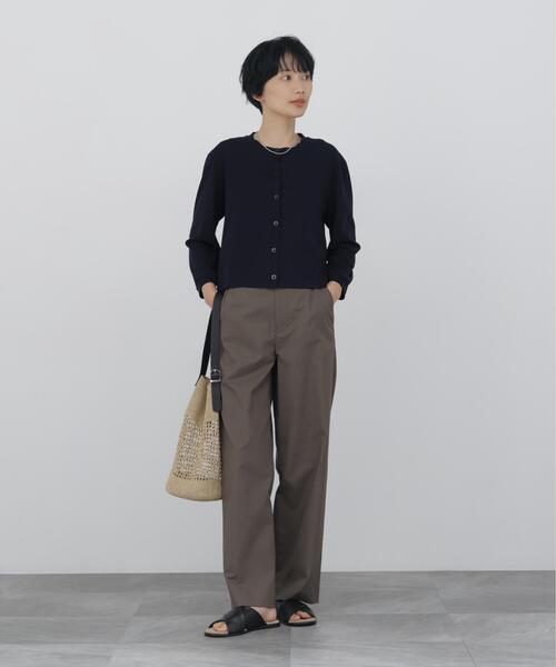 human woman(ヒューマンウーマン)の「◆【ウォッシャブル】フィンリーフライスカットソーカーディガン(カーディガン/ボレロ・レディース・ネイビー/レッド/ホワイト系その他・MEDIUM)」の15枚目の写真