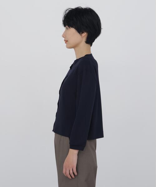 human woman(ヒューマンウーマン)の「◆【ウォッシャブル】フィンリーフライスカットソーカーディガン(カーディガン/ボレロ・レディース・ネイビー/レッド/ホワイト系その他・MEDIUM)」の17枚目の写真