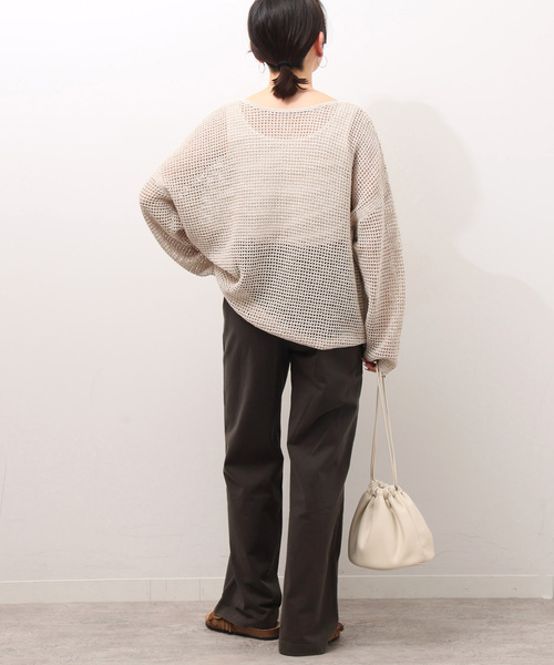 Champion(チャンピオン)の「《追加》別注【Champion/チャンピオン】16s/1 Jersey PT Bleach Wash:パンツ(スウェットパンツ・レディース・ブラック系その他/ライトグレー/ブラウン・FREE)」の14枚目の写真