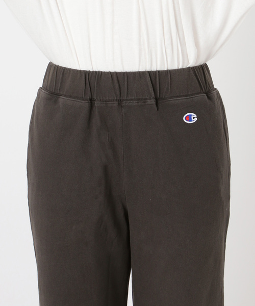 Champion(チャンピオン)の「《追加》別注【Champion/チャンピオン】16s/1 Jersey PT Bleach Wash:パンツ(スウェットパンツ・レディース・ブラック系その他/ライトグレー/ブラウン・FREE)」の10枚目の写真