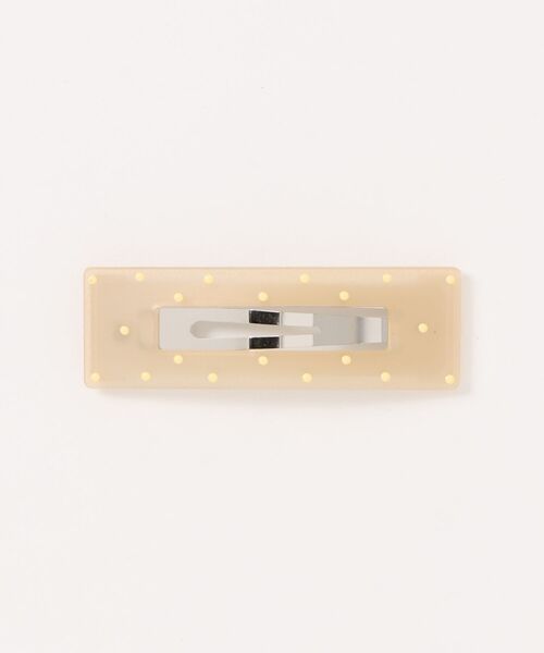 bibmilk(ビブミルク)の「BIBMILK FROST DOTS SQUARE FLAME PIN 7.5cm(ヘアピン・キッズ・グレー/ブルー/クリア/イエロー/ピンク系1/ピンク/コーラルピンク・ONE SIZE)」の4枚目の写真