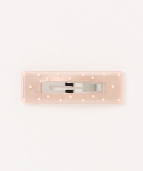bibmilk(ビブミルク)の「BIBMILK FROST DOTS SQUARE FLAME PIN 7.5cm(ヘアピン・キッズ・グレー/ブルー/クリア/イエロー/ピンク系1/ピンク/コーラルピンク・ONE SIZE)」の5枚目の写真
