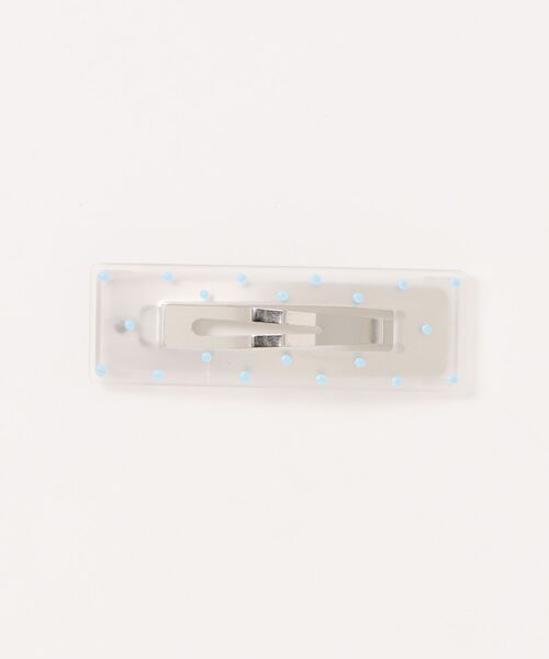 bibmilk(ビブミルク)の「BIBMILK FROST DOTS SQUARE FLAME PIN 7.5cm(ヘアピン・キッズ・グレー/ブルー/クリア/イエロー/ピンク系1/ピンク/コーラルピンク・ONE SIZE)」の7枚目の写真