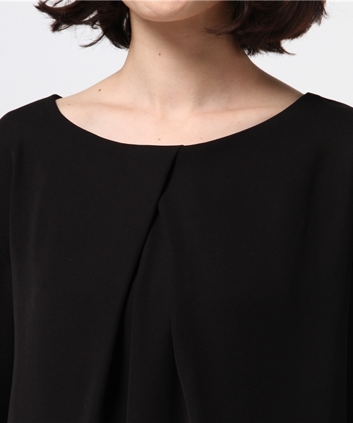 FIGARO Paris（フィガロパリ）の「◇レース付き コクーンワンピース◆（ワンピース・レディース・ブラック/ベージュ系その他・38/36）」の7枚目の写真