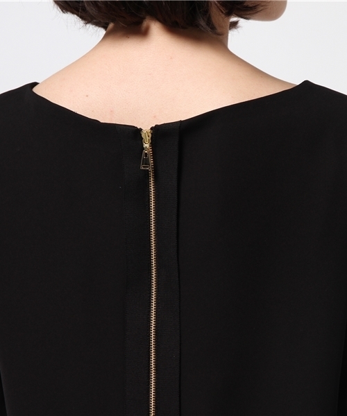 FIGARO Paris（フィガロパリ）の「◇レース付き コクーンワンピース◆（ワンピース・レディース・ブラック/ベージュ系その他・38/36）」の8枚目の写真