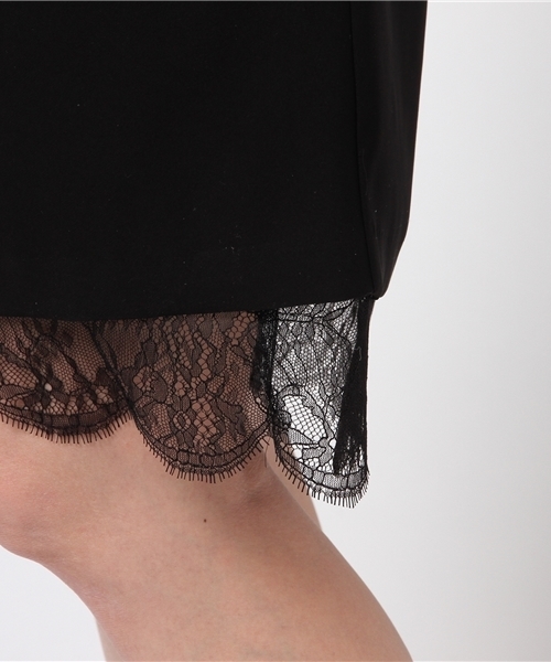 FIGARO Paris（フィガロパリ）の「◇レース付き コクーンワンピース◆（ワンピース・レディース・ブラック/ベージュ系その他・38/36）」の10枚目の写真