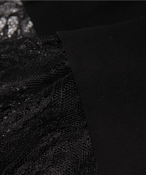 FIGARO Paris（フィガロパリ）の「◇レース付き コクーンワンピース◆（ワンピース・レディース・ブラック/ベージュ系その他・38/36）」の12枚目の写真