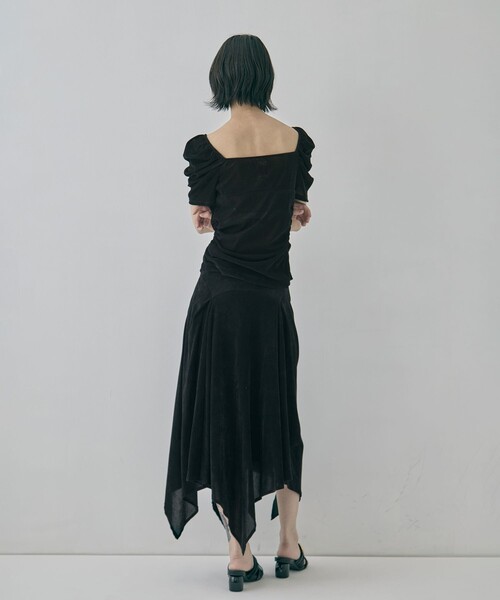 FETICO(フェティコ)の「【FETICO/フェティコ】《STUDIOUS別注》VELOUR TEE/ベロアT(Tシャツ/カットソー・レディース・ブラック/ブラウン・FREE)」の10枚目の写真