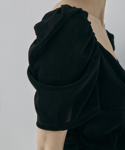 FETICO(フェティコ)の「【FETICO/フェティコ】《STUDIOUS別注》VELOUR TEE/ベロアT(Tシャツ/カットソー・レディース・ブラック/ブラウン・FREE)」の17枚目の写真