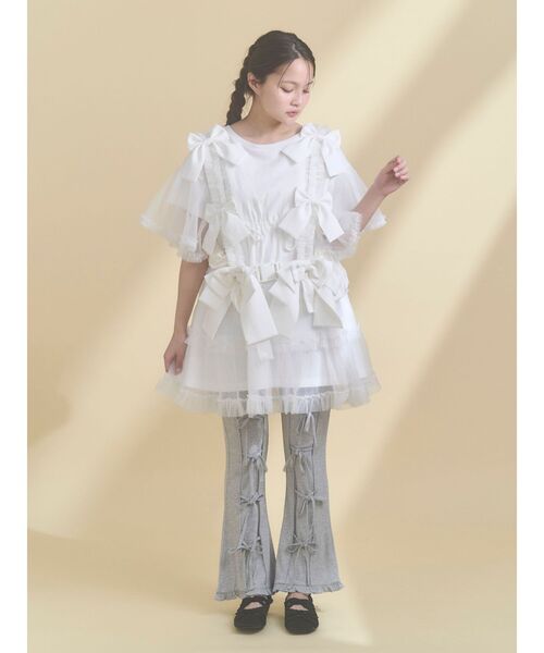 merry jenny（メリージェニー）の「Tulle ribbon harness（ベルト・レディース・ピンク/オフホワイト/ライトブルー/ブラック・FREE）」の15枚目の写真