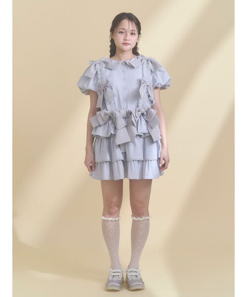 merry jenny（メリージェニー）の「Tulle ribbon harness（ベルト・レディース・ピンク/オフホワイト/ライトブルー/ブラック・FREE）」の19枚目の写真