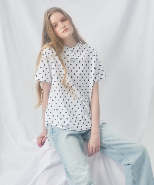 Mardi Mercredi（マルディメクルディ）の「TSHIRT DOT DOUBLE LABEL / Tシャツ ドット ダブル ラベル（Tシャツ/カットソー・レディース・ホワイト・FREE）」の5枚目の写真