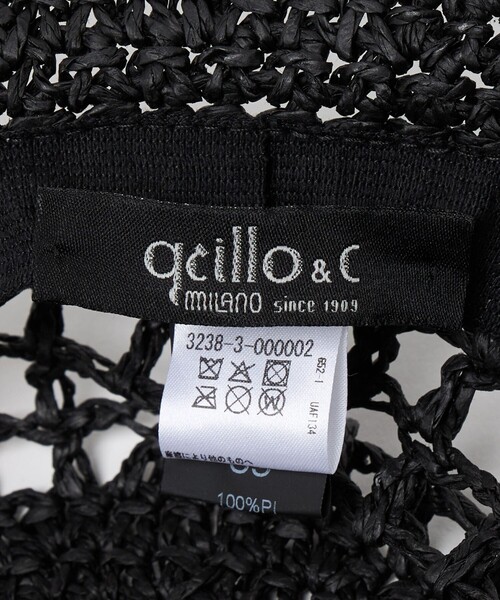 GRILLO(グリーロ)の「<GRILLO>メッシュ ペーパー ハット(ハット・メンズ・ブラック・FREE)」の8枚目の写真