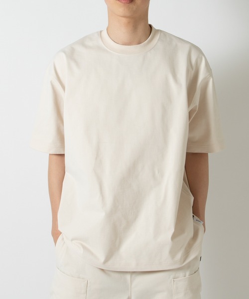 DAIWA PIER39(ダイワピア39)の「TECH DRAWSTRING S/S TEE Brewed BE-36026(Tシャツ/カットソー・メンズ・オフホワイト・LARGE/MEDIUM/SMALL/X-LARGE)」の1枚目の写真