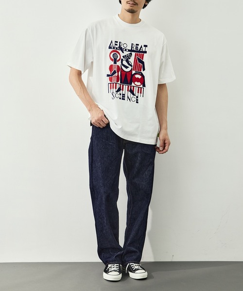 LOOSE JOINTS(ルーズジョインツ)の「【LOOSE JOINTS/ルーズジョインツ】MASATO MAEKAWA - AFRO BEAT SCIENCE S/S TEE(Tシャツ/カットソー・メンズ・ブラック/ホワイト・XL/L)」の12枚目の写真
