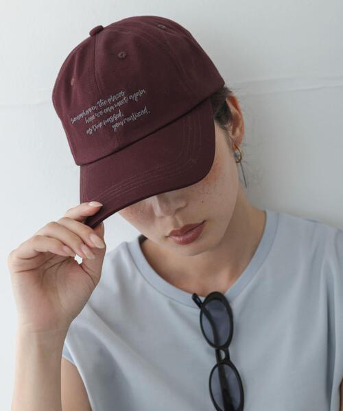 URBAN RESEARCH Sonny Label（アーバンリサーチサニーレーベル）の「エンブロイダリーメッセージキャップ（キャップ・レディース・ブルー/ブラウン/イエロー・ONE）」の4枚目の写真