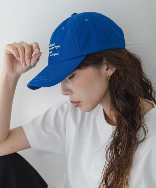 URBAN RESEARCH Sonny Label（アーバンリサーチサニーレーベル）の「エンブロイダリーメッセージキャップ（キャップ・レディース・ブルー/ブラウン/イエロー・ONE）」の9枚目の写真