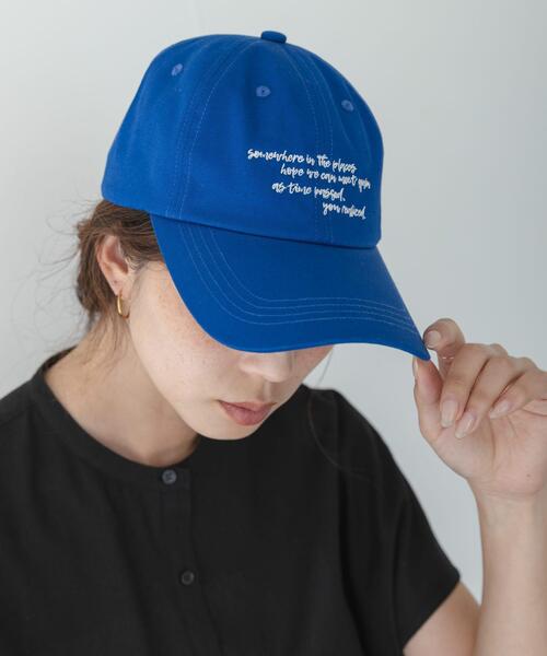 URBAN RESEARCH Sonny Label（アーバンリサーチサニーレーベル）の「エンブロイダリーメッセージキャップ（キャップ・レディース・ブルー/ブラウン/イエロー・ONE）」の11枚目の写真