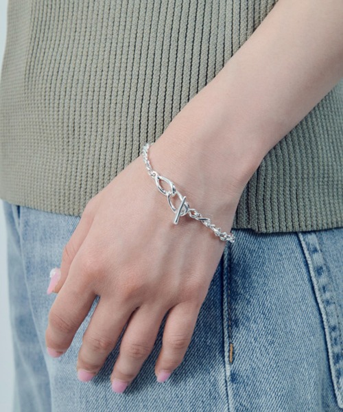GOLDY(ゴールディ)の「【GOLDY】クロッシング チェーン マンテル ブレスレット 4260502(ブレスレット・レディース・マルチ/ゴールド/シルバー・FREE)」の5枚目の写真