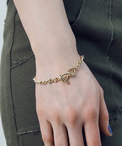 GOLDY(ゴールディ)の「【GOLDY】クロッシング チェーン マンテル ブレスレット 4260502(ブレスレット・レディース・マルチ/ゴールド/シルバー・FREE)」の9枚目の写真